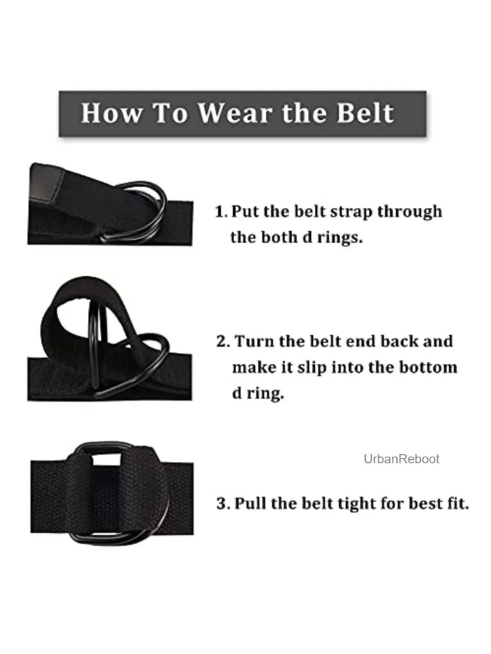 Canvas Fabric Double D Ring Belt for Men Women Adjustable No Holes